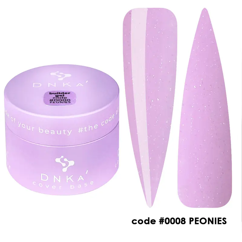 0008 DNKa' Builder Gel Peonies Shimmer Collection - 30ml