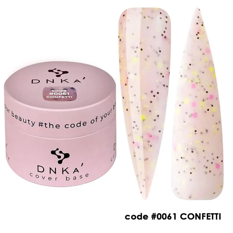 0061 DNKa' Cover Base Confetti - 30 ml
