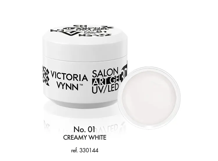 01 Creamy White ART GEL 3D, 5ml