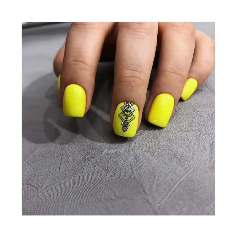 089 Neon yellow Esmalte semipermanente 10ml - AMATIX