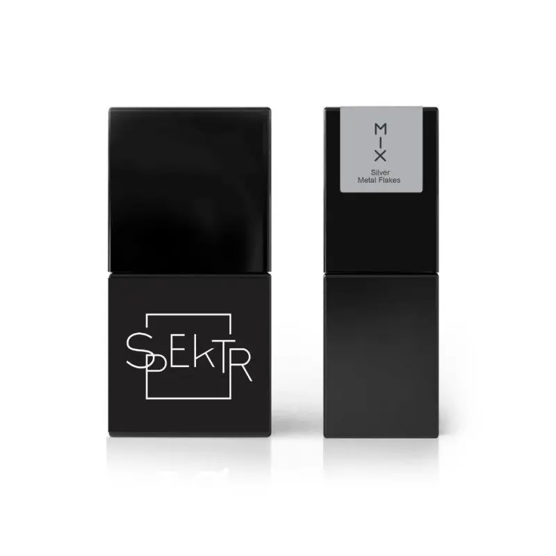 106 Silver metal flakes MIX Esmalte semipermanente 10ml - AMATIX