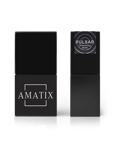 157 Glimmering Black Esmalte Semipermanente 10ml - AMATIX