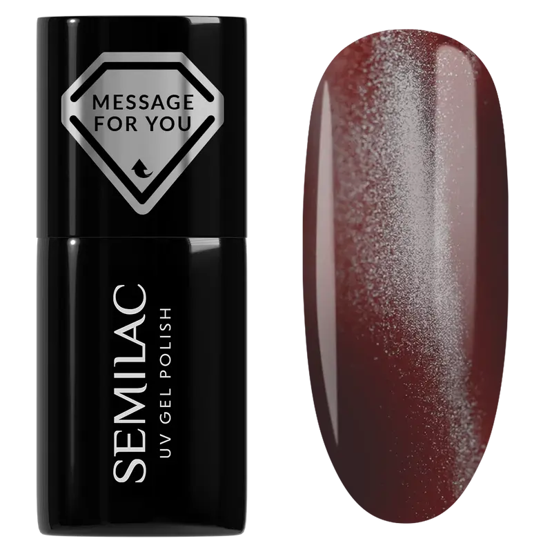 738 Semilac UV Gel Polish Cherry Choco Jelly Gloss 7 ml