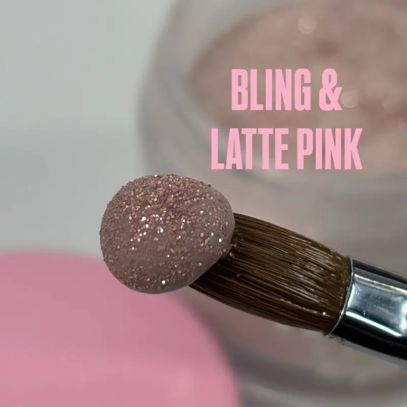 Acrílico BLING & LATTE PINK 20g