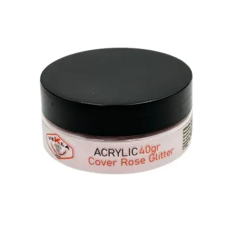 Acrílico Cover Rose Glitter - 40gr