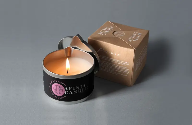 Afinia Aromatic Massage Candle, Marshmallow, 150 g