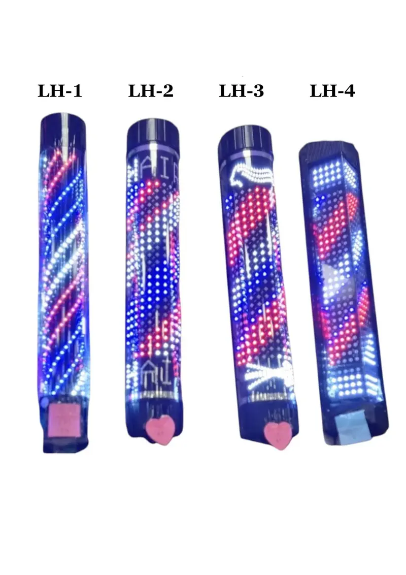 Barra de Barbero LED Giratoria de 85 cm – Luz de Salón Impermeable para Montaje en Pared