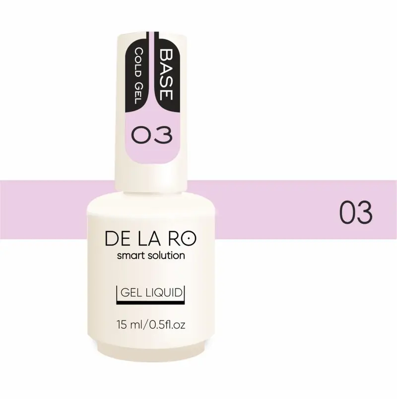 Base Cold Gel DE LA RO 03 15 ml — Base Rubber Fría