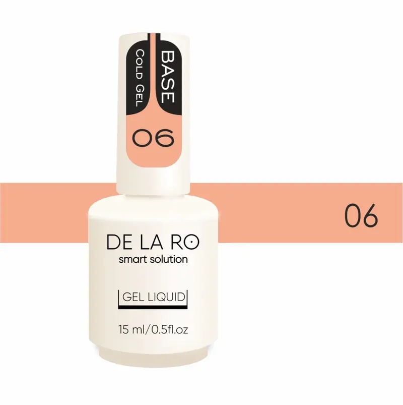 Base Cold Gel DE LA RO 06 15 ml — Base Rubber Fría