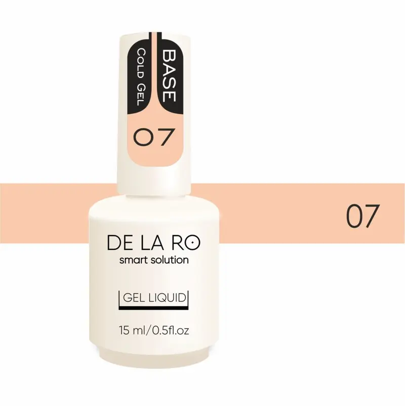 Base Cold Gel DE LA RO 07 15 ml — Base Rubber Fría