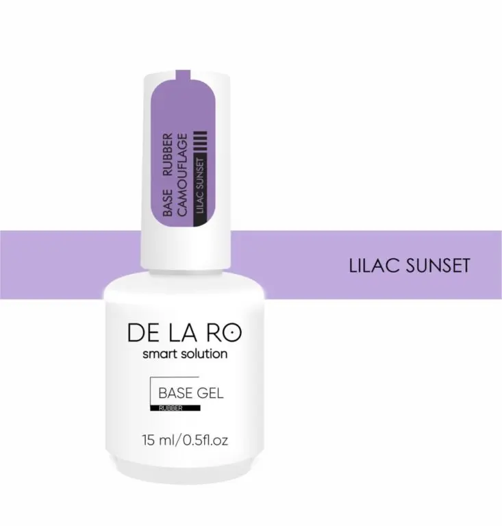 Base Rubber Camouflage Lilac Sunset DE LA RO 15 ml — Base Camuflaje
