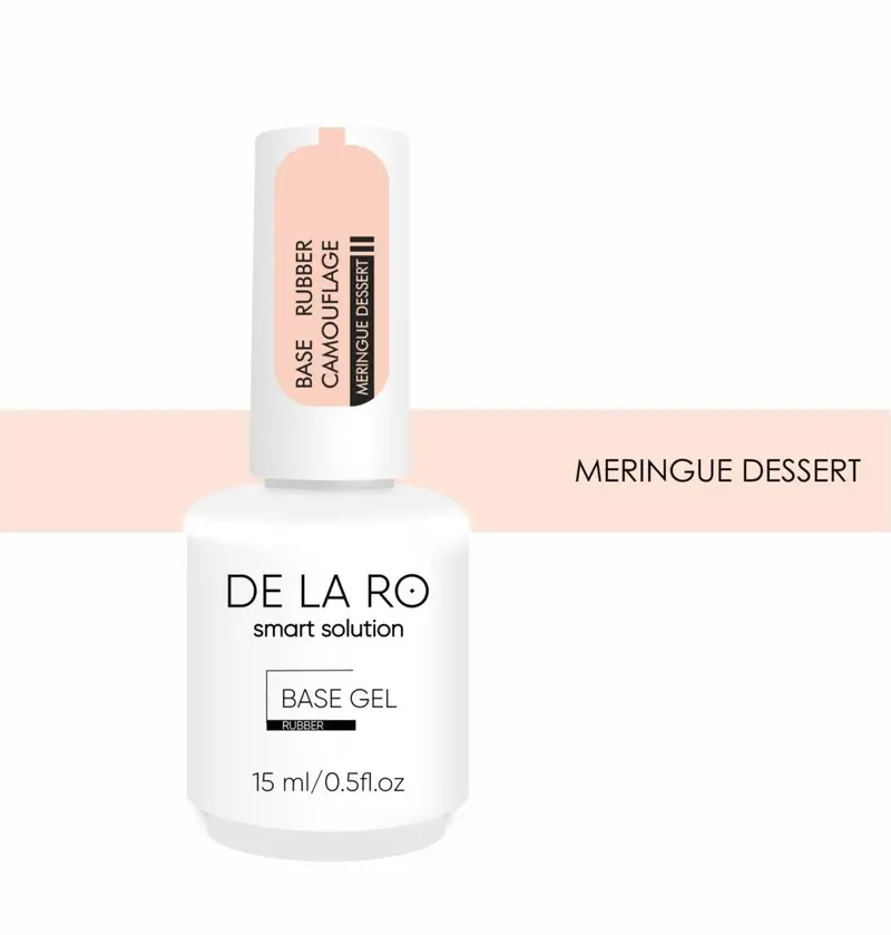 Base Rubber Camouflage Meringue Dessert DE LA RO 15 ml — Base Camuflaje