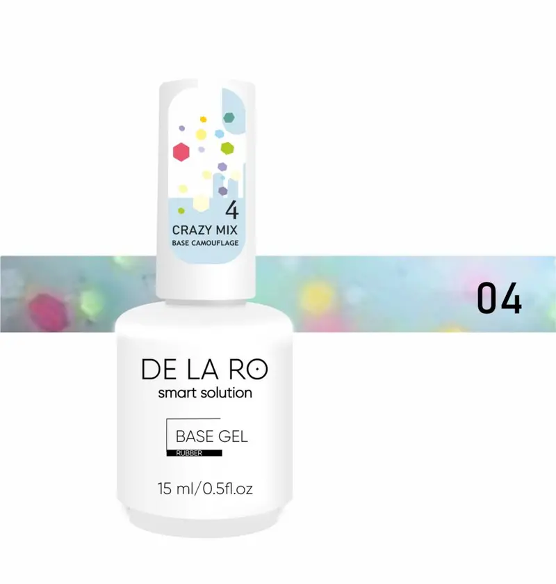 Base Rubber Crazy Mix DE LA RO 04 15 ml — Base Camuflaje