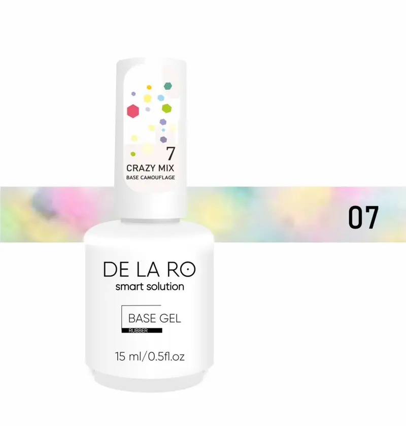 Base Rubber Crazy Mix DE LA RO 07 15 ml — Base Camuflaje