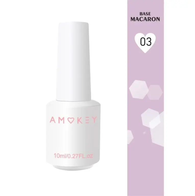 Base Rubber Macaron DE LA RO 03 15 ml — Base Camuflaje Pastel