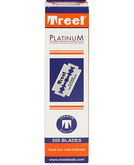 Blister Repuestos Treet Hojas Afeitar 200un Para Navaja Pelo