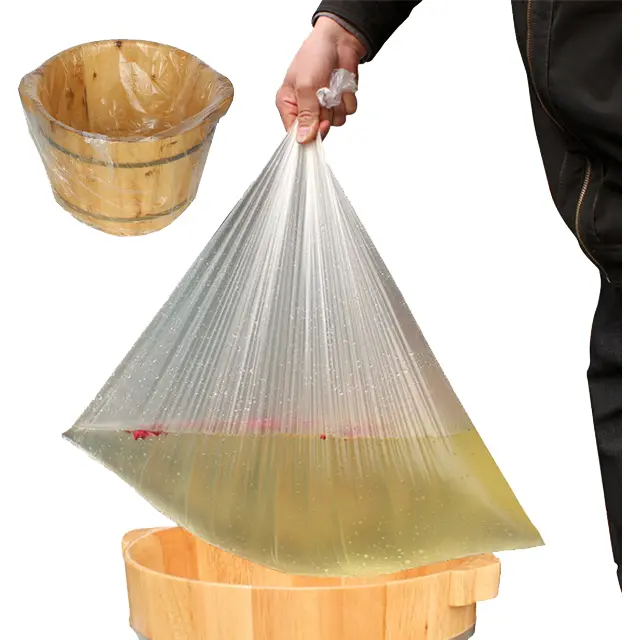 BOLSA PLÁSTICO TRANSPARENTE DESECHABLE PEDILUVIO 50 UDS