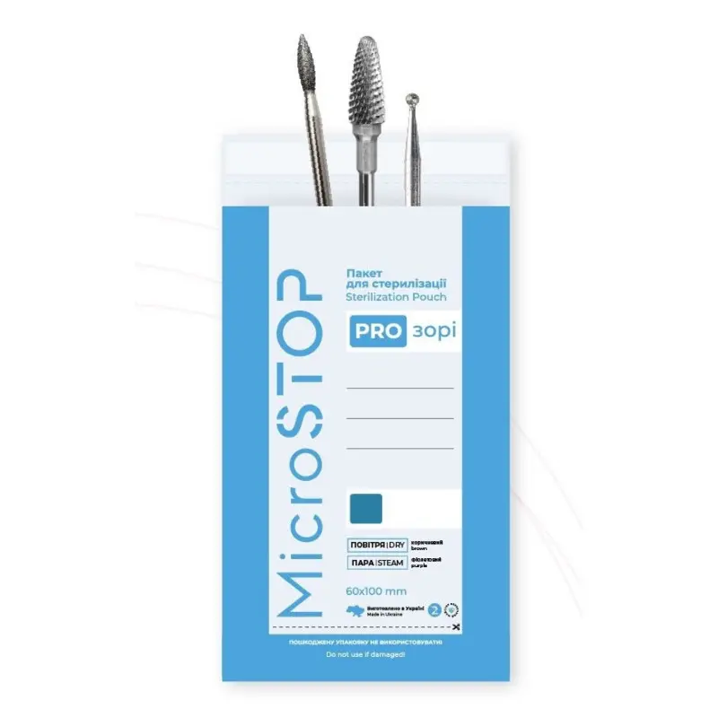 Bolsas de esterilización para vapor o calor seco Transparente 60x100mm