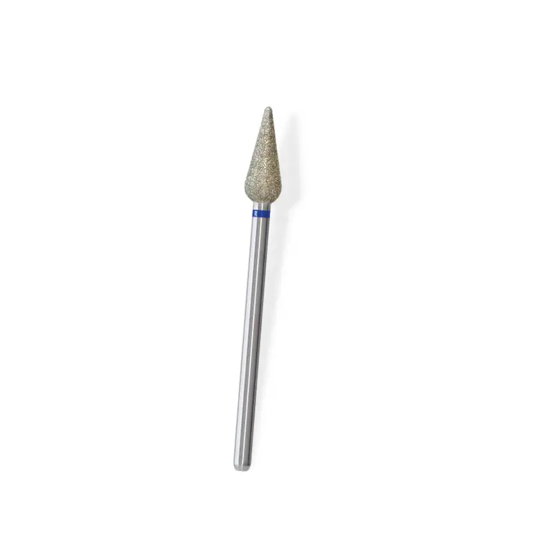 Broca de Diamante Gota Azul 5mm - Fresa Profesional para Pedicura y Manicura Rusa