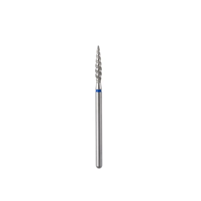 Broca de diamante Twisted Flame Azul 2.3 mm - Control y Precisión para un Acabado Perfecto