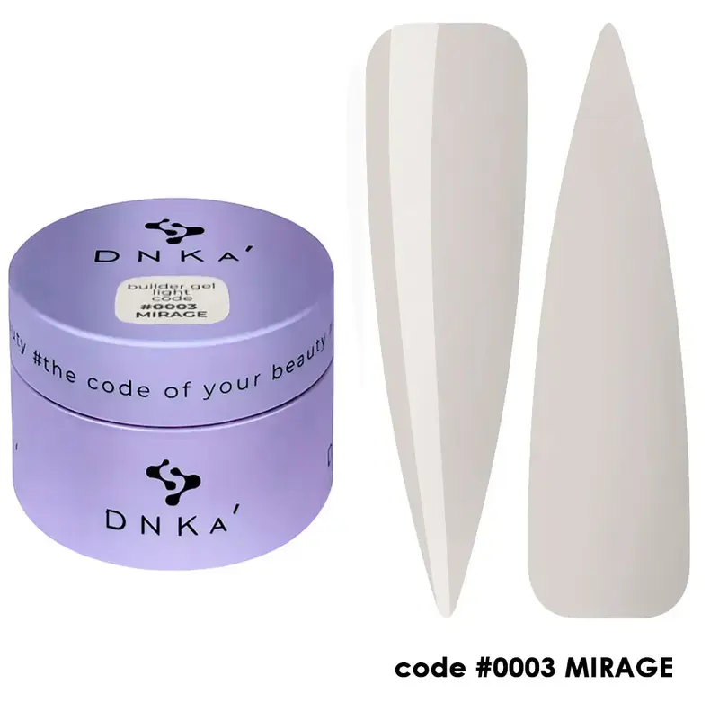 Builder Gel Light DNKa #0003 Mirage 30 ml — Gel de Construcción