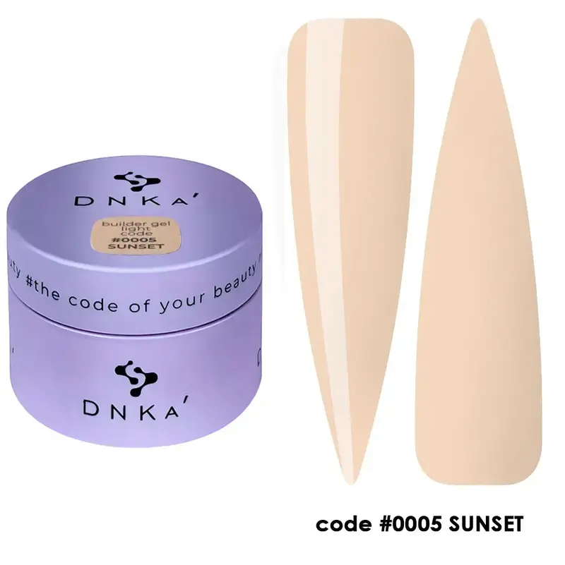 Builder Gel Light DNKa #0005 Sunset 30 ml — Gel de Construcción