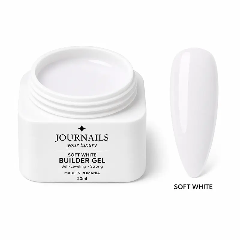 Builder Gel MILKY WHITE – Gel Constructor Autonivelante Profesional 20ml