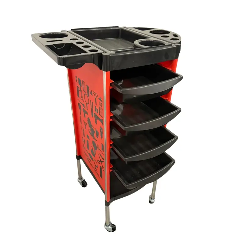 Carrito Rodante Profesional para Salón con Diseño Gráfico 92×37×53 cm
