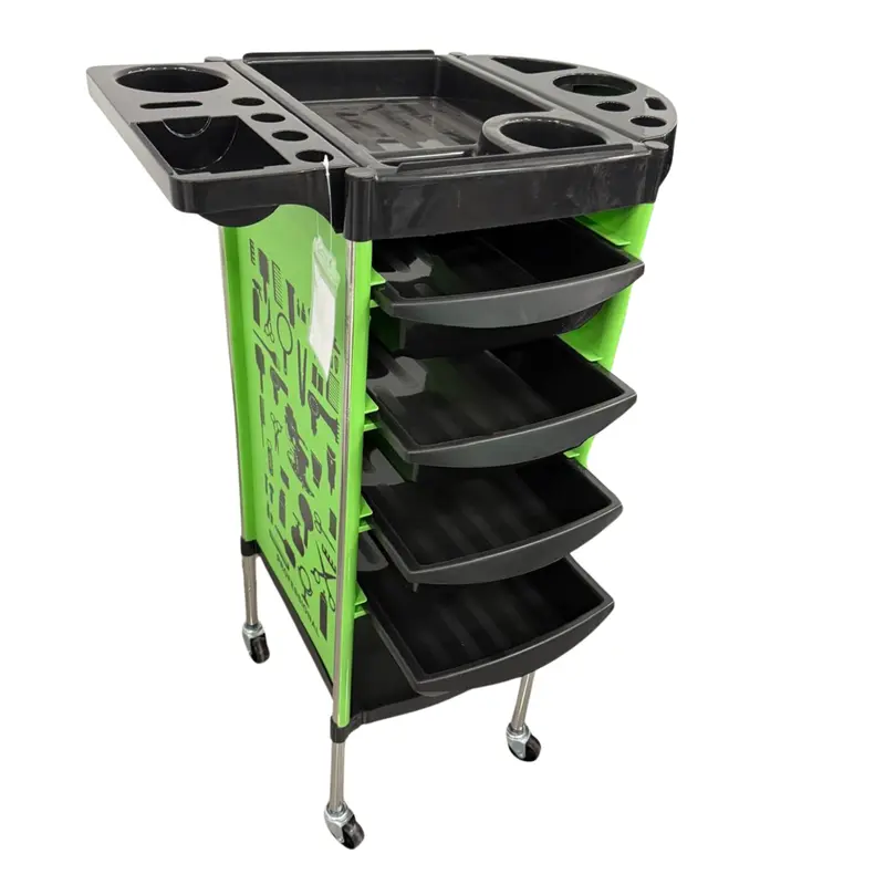 Carrito Rodante Profesional para Salón con Diseño Gráfico 92×37×53 cm