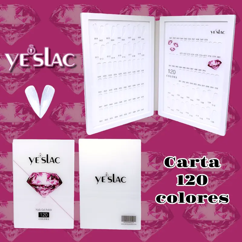 Carta 120 colores Ye'slac