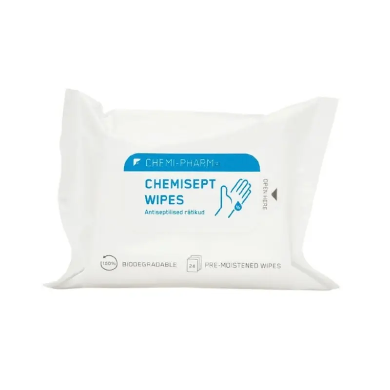 CHEMISEPT WIPES N24 - Hand Sanitizing Wipes, 24 count