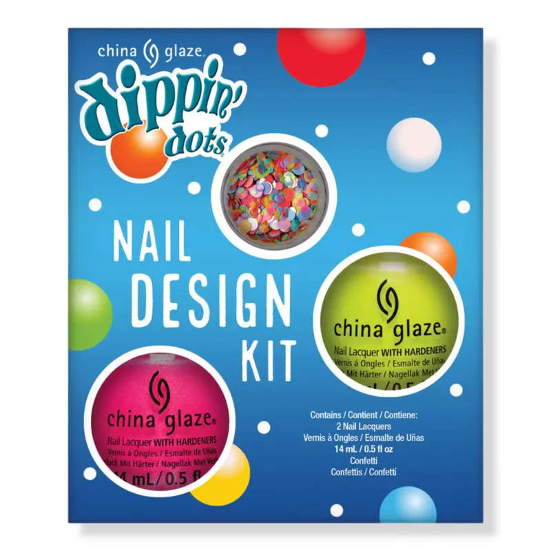 CHINA GLAZE 2PC STRAWBERRY CHILLIN NAIL ART KIT