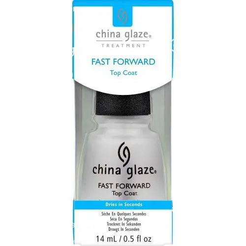 CHINA GLAZE TRATAMIENTO DE UÑAS FAST FORWARD TOP COAT. TOP COAT DE SECADO RÁPIDO. 14ML
