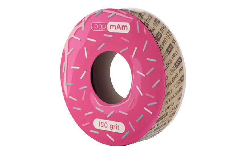 Cinta abrasiva desechable blanca PapmAm EXPERT 150 grit (sin estuche de plástico)