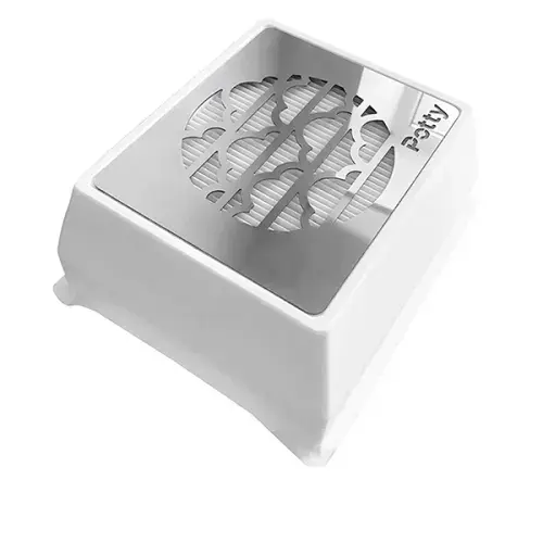 Colector de polvo de uñas de sobremesa Potty · blanco