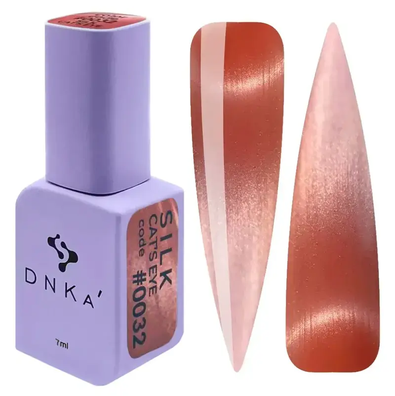 Color Gel Polish Cat Eye Silk DNKa #0032 7 ml — Efecto Seda