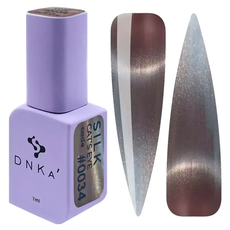 Color Gel Polish Cat Eye Silk DNKa #0034 7 ml — Efecto Seda