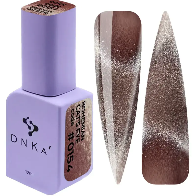 COLOR GEL POLISH CAT`S EYE "DNKa", 12 ml #0021 BOHEMIAN