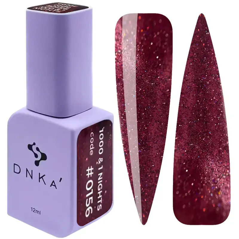 COLOR GEL POLISH CAT`S EYE "DNKa", 12 ml #0023 1000 & 1 NIGHTS