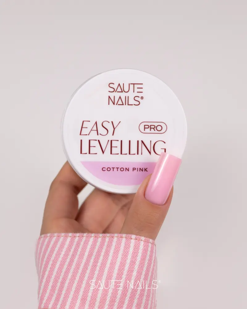 Cotton Pink Easy Levelling PRO Saute Nails 30g.