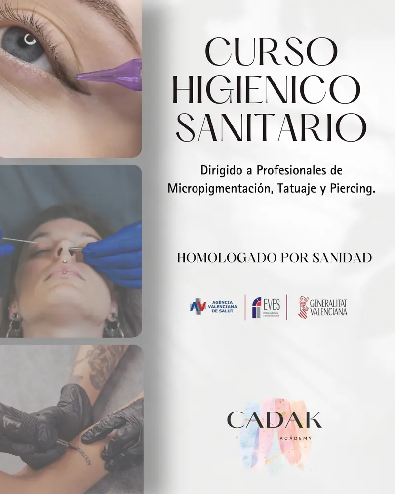Curso Higiénico Sanitario para Tatuaje, Micropigmentación, Microblading y Piercing