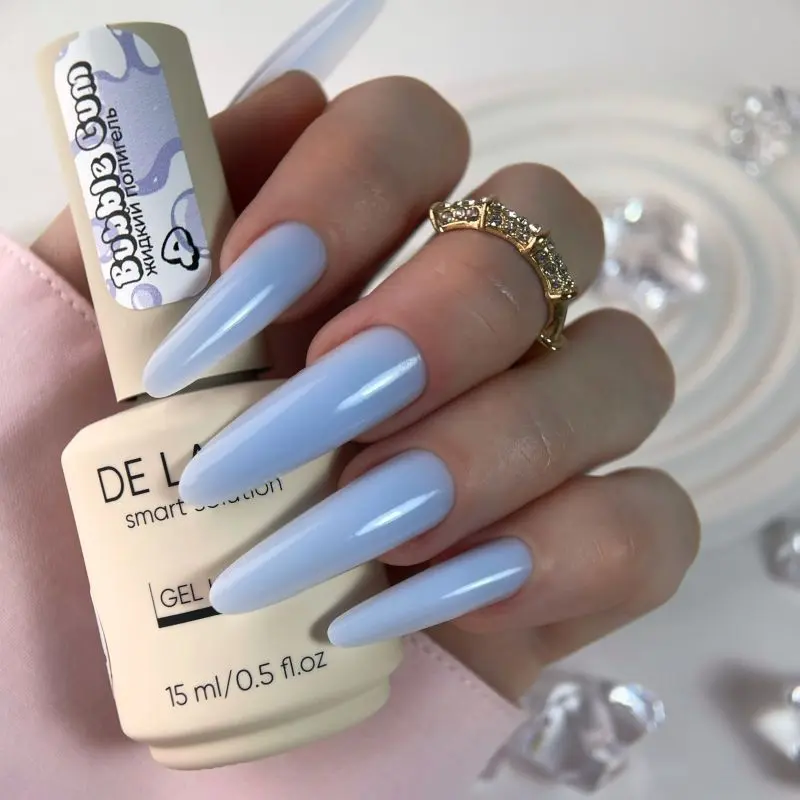 DE LA RO Polygel líquido 15 ml, Bubble Gum 04