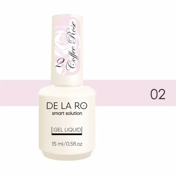 DE LA RO Polygel Líquido Coffee Rose 02
