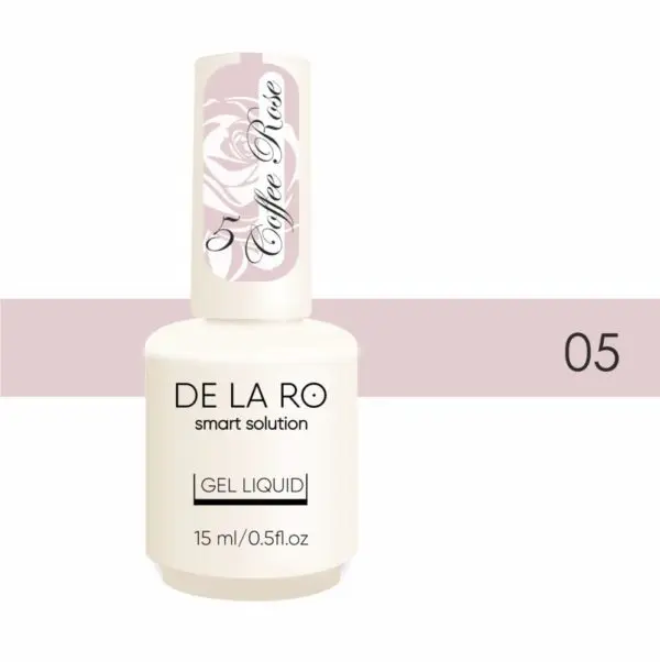 DE LA RO Polygel Líquido Coffee Rose 05