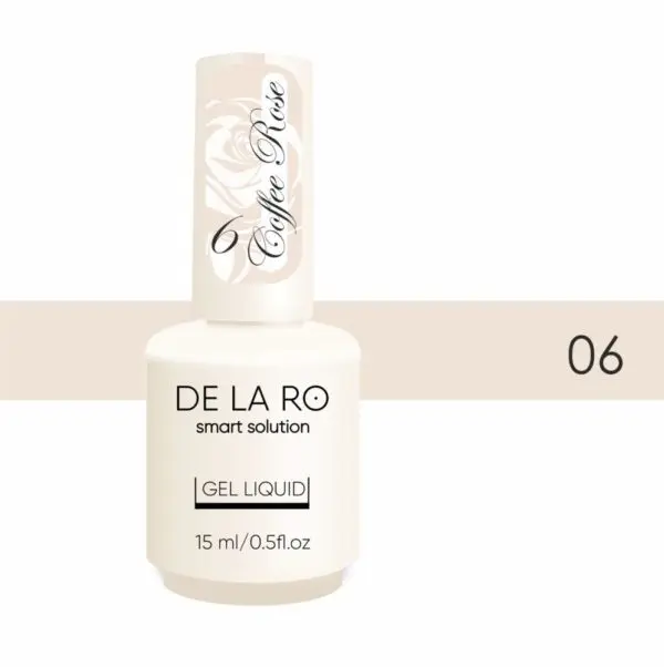 DE LA RO Polygel Líquido Coffee Rose 06