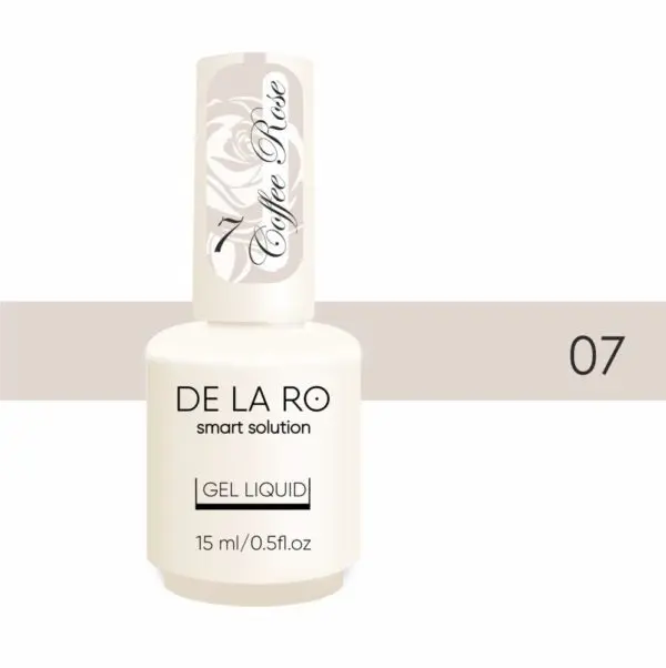 DE LA RO Polygel Líquido Coffee Rose 07