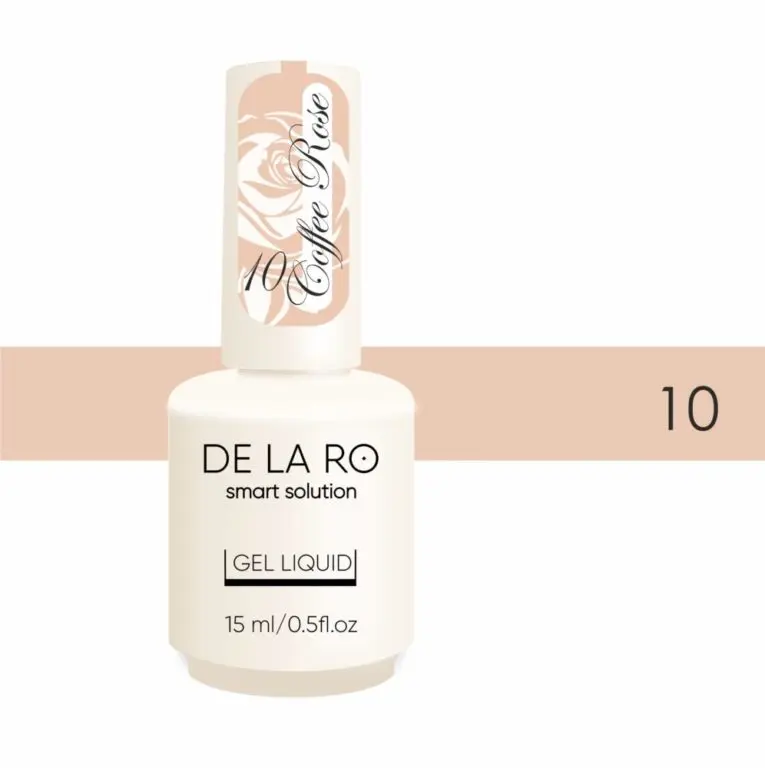 DE LA RO Polygel Líquido Coffee Rose 10