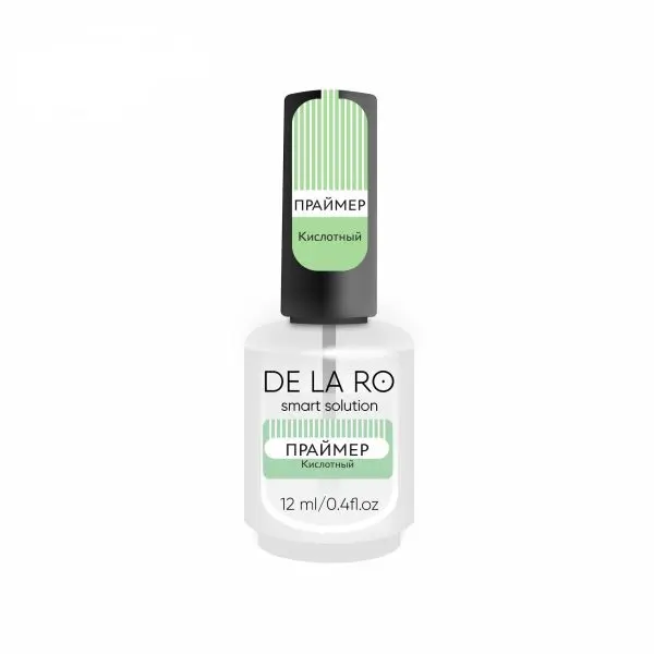 DE LA RO Primer Ácido 12 ml — Preparador Profesional Uñas Adherencia Máxima