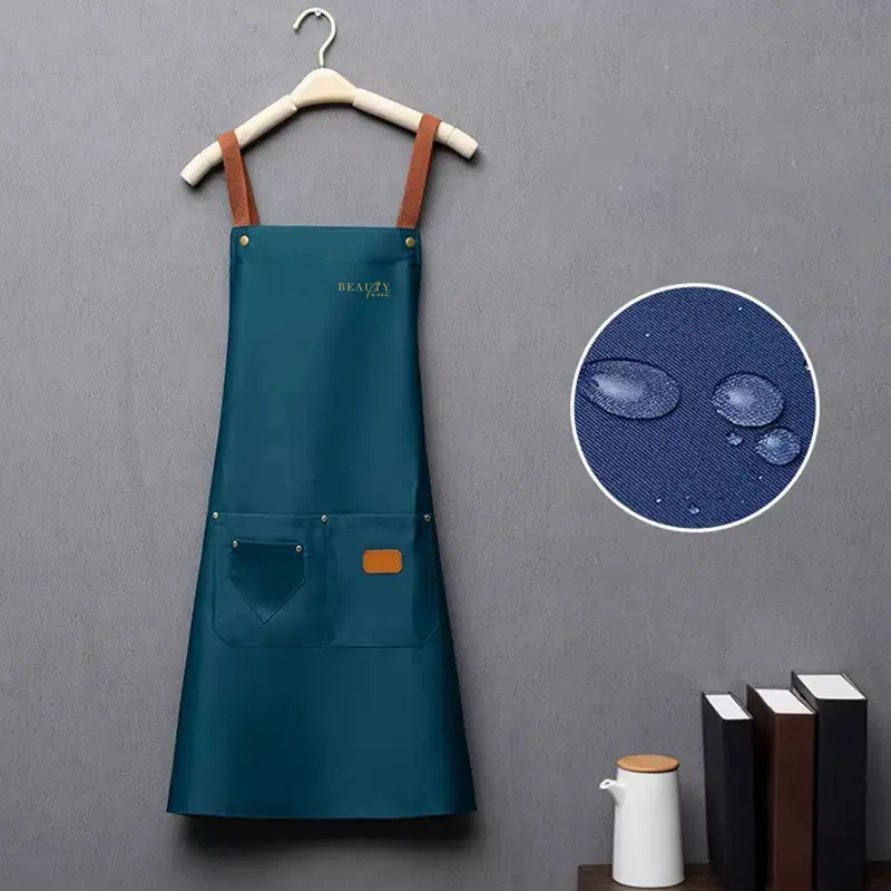 Delantal Profesional Impermeable Beauty Line Azul Talla Univeresal