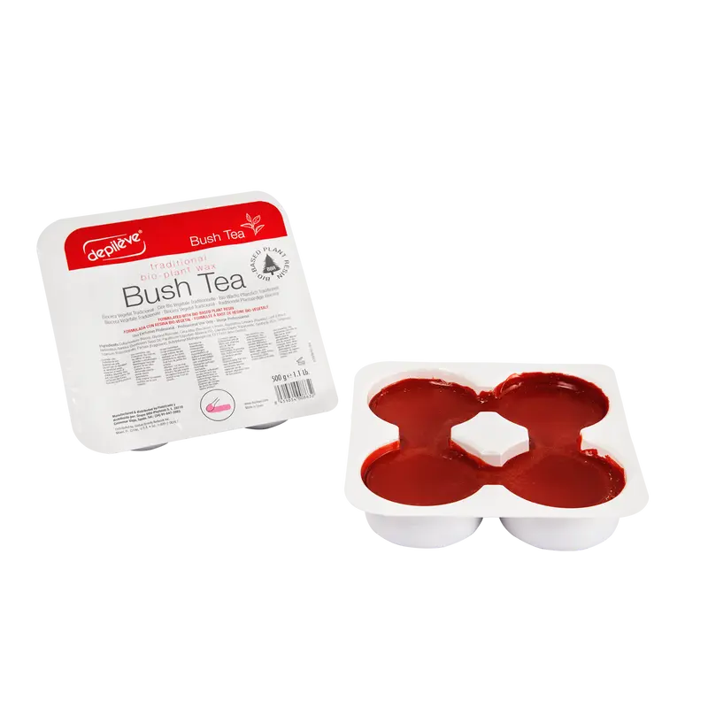 Depileve BIOWAX BUSH TEA in a container, 2 x 500 ml